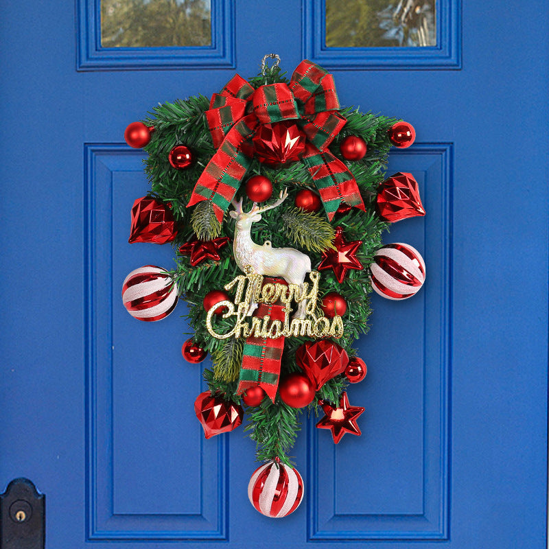 Christmas Decorations Elk Upside Down Tree Garland