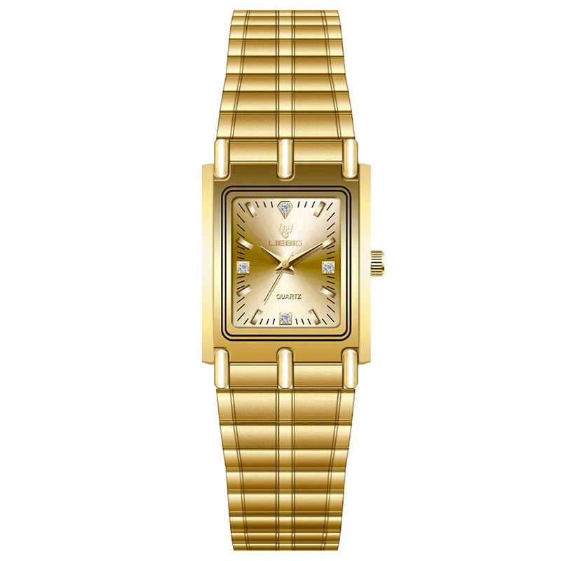 Luxury Gold Steel Bracelet Watch