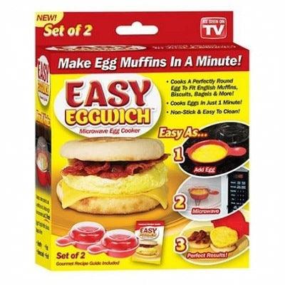 Easy Eggwich Egg Hamburg Pancake Omelet Maker Microwave Cheese Egg Poachers Eggs Tools Drop Shipping - Trendha
