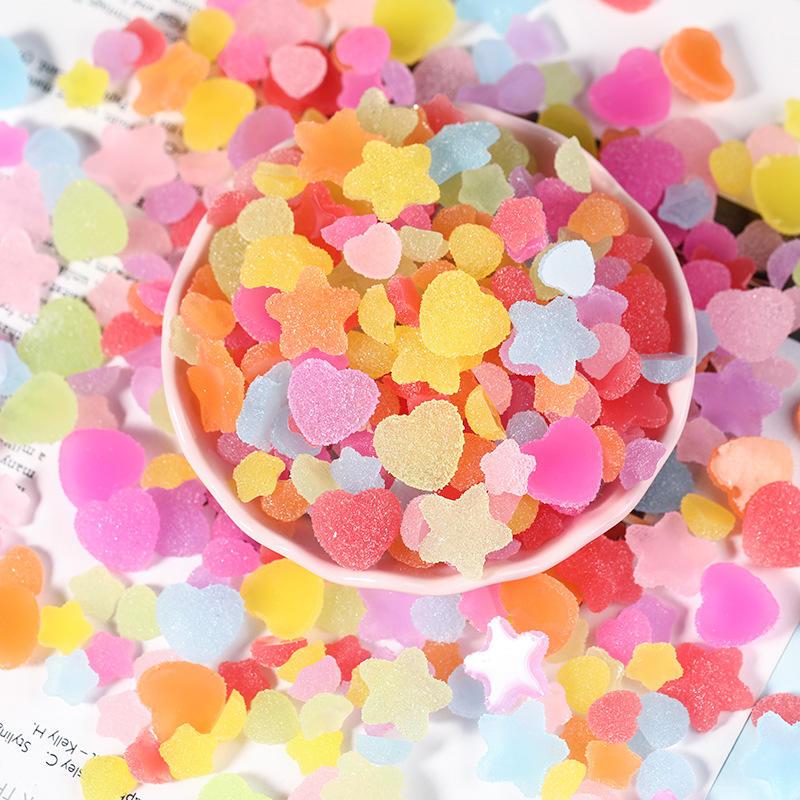 Heart/Star Shaped Nail Resin Charms