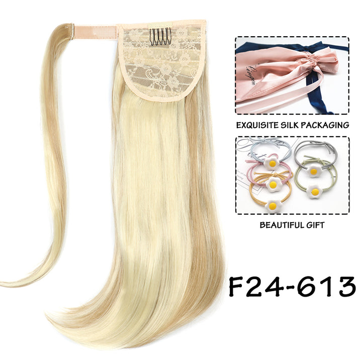 Synthetic Straight Wraparound Ponytail