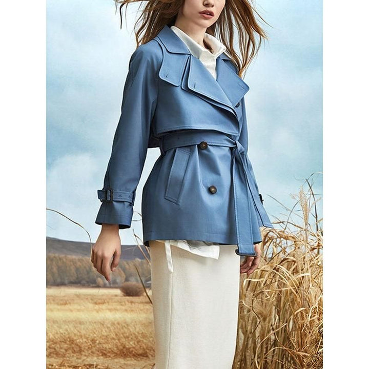 Chic Casual Lace-Up Trench Coat for Women