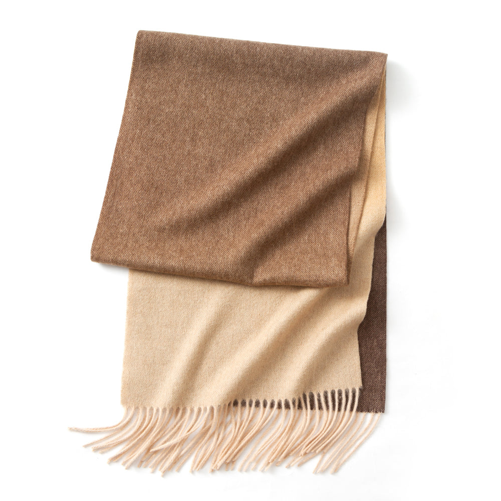 Luxurious Cashmere Scarf with Tassels - Versatile Wrap and Shawl