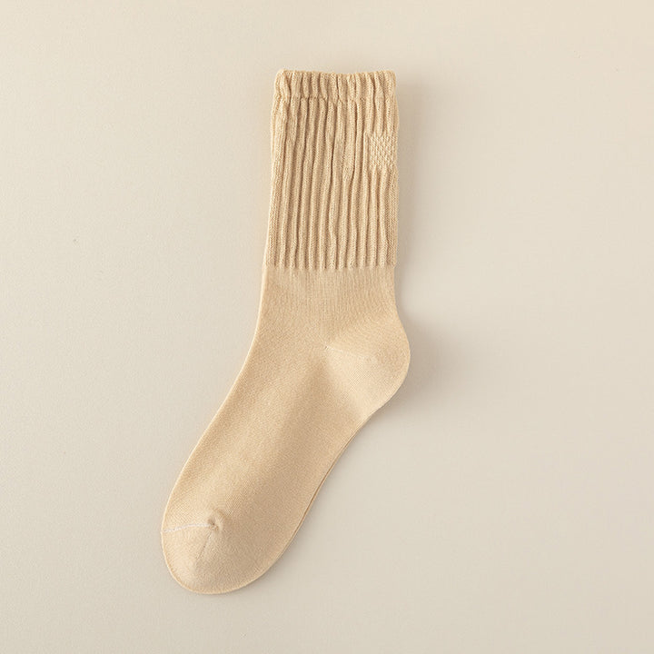 Women's Mid-Tube Cotton Socks for Spring and Autumn