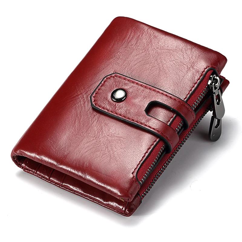 Elegant Women's Genuine Leather RFID Bifold Wallet