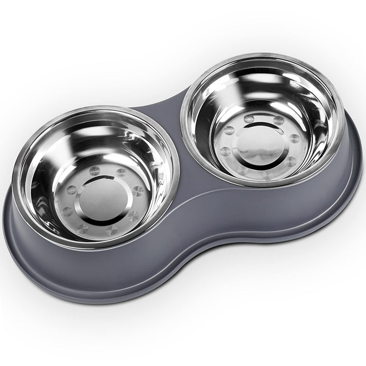 Stainless Steel Anti-Slip Pet Bowls Set