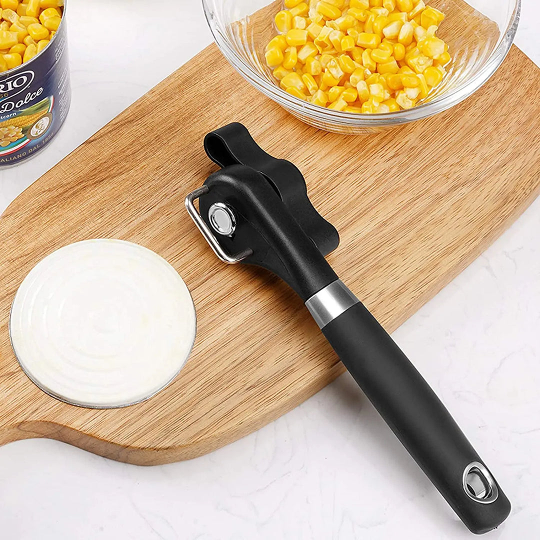 Safe Cut Handheld Can Opener with Smooth Edge