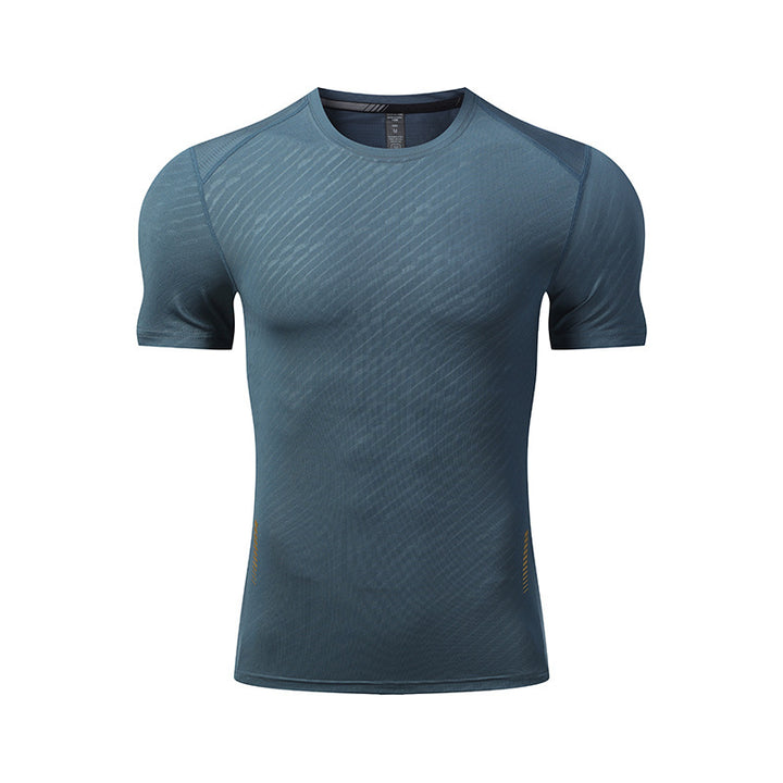 New Summer Short Sleeve Round Neck Quick-drying Breathable Sports T-shirt Men