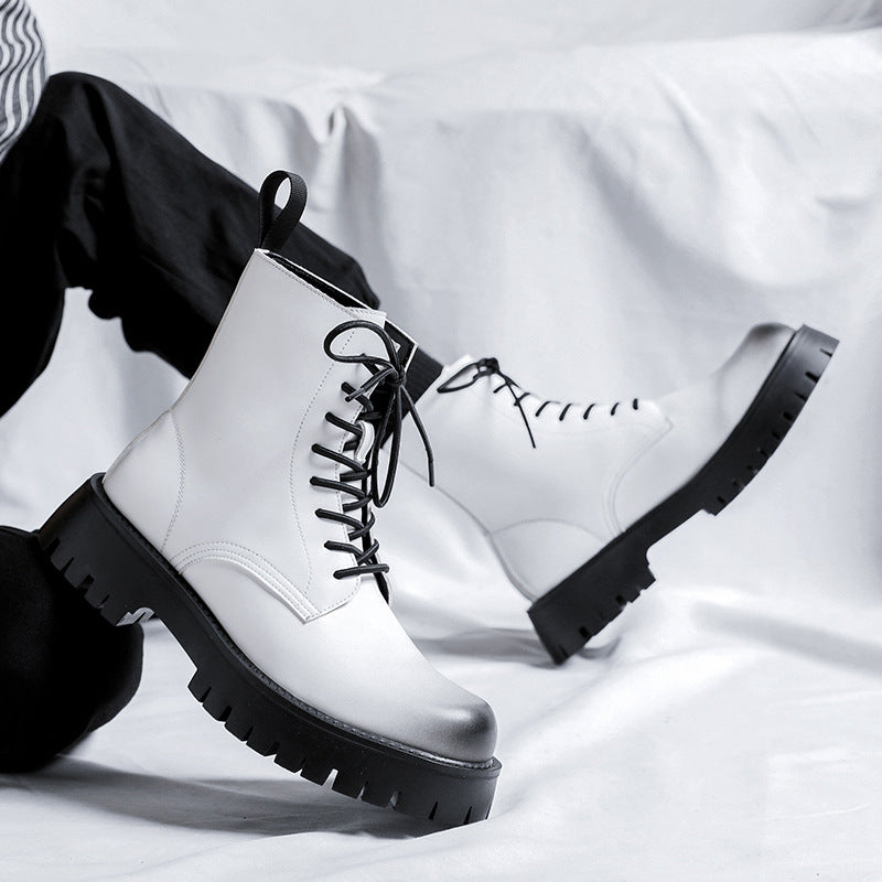 Luxury Autumn Men’s Dress Leather Ankle Boots