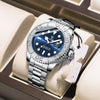 Color: Silver Case Blue Face