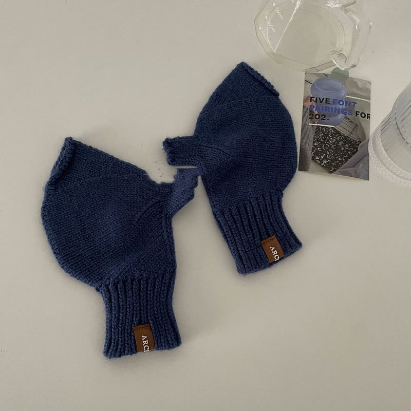 Touch Screen Wool Keep Warm Knitted Gloves