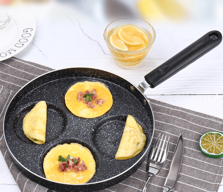 Egg Frying Pan Nonstick Pancake Pans 4-Cups Cookware Pancake Pan Egg Pan Suitable For Gas Stove Induction Cooker - Trendha