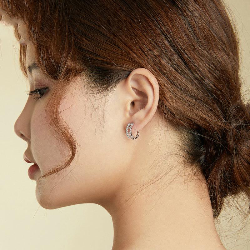 Electroplated Simple Double Layer Earrings - Trendha