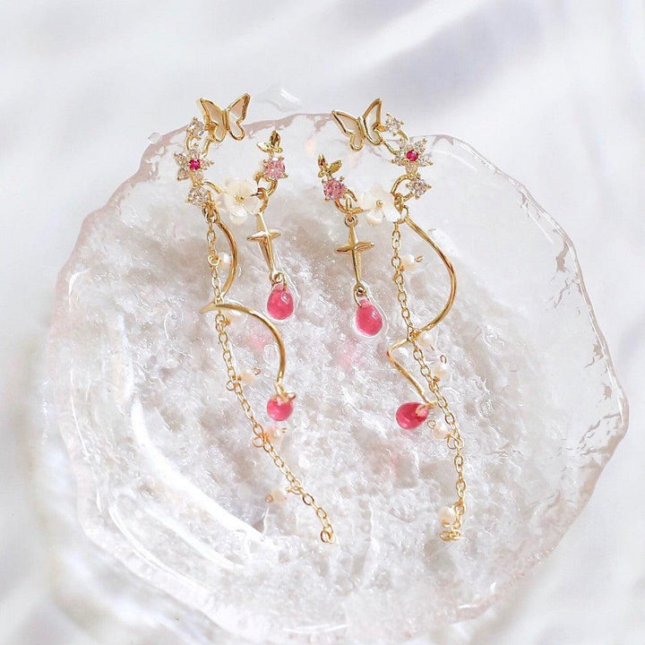 Elegant And Exquisite Color Gilded Earrings - Trendha
