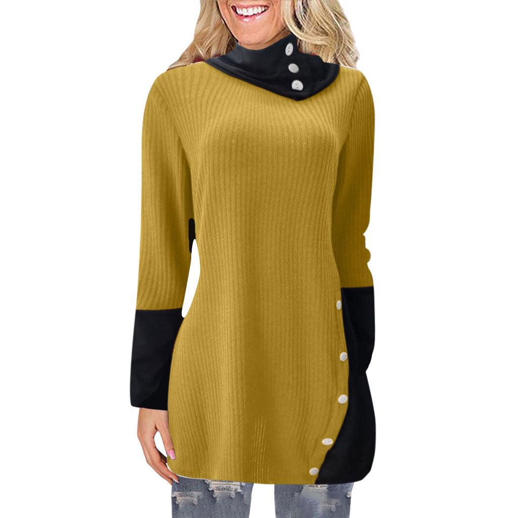 European And American Women's Top New Long Sleeve Irregular Dress - Trendha