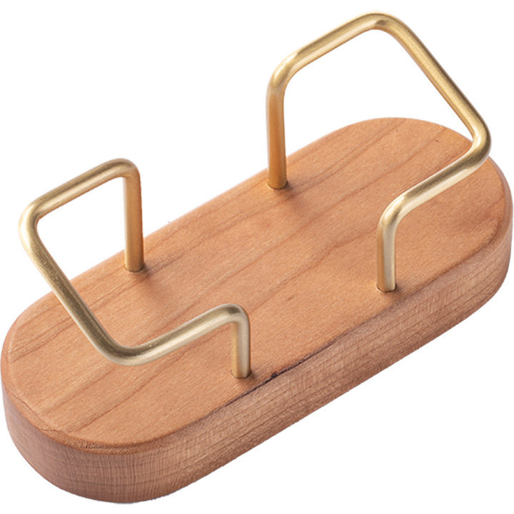 Elegant Wooden Business Card Holder for Office and Home