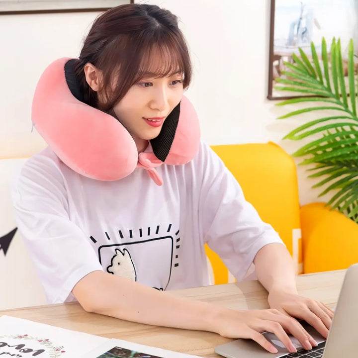 U-Shaped Memory Foam Travel Pillow