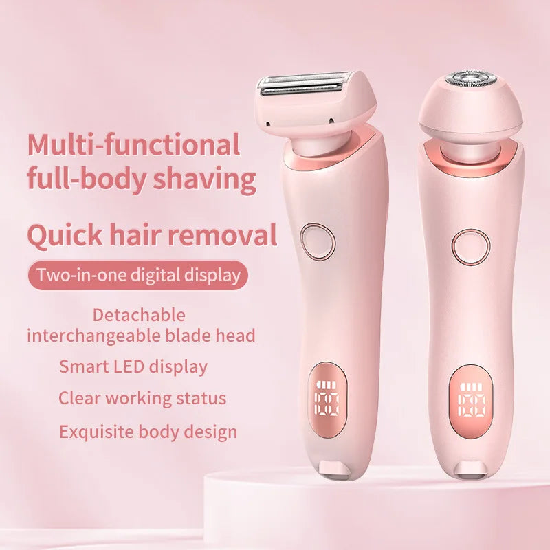 2-in-1 Rechargeable Hair Removal Epilator & Body Razor for Women