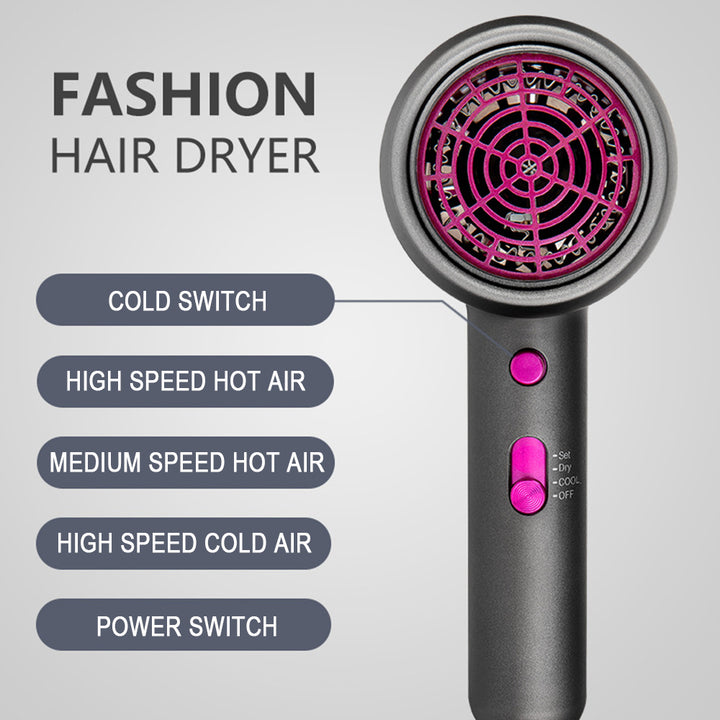 Anion Hair Dryer with Diffuser 1800W Electric Blow Dryer