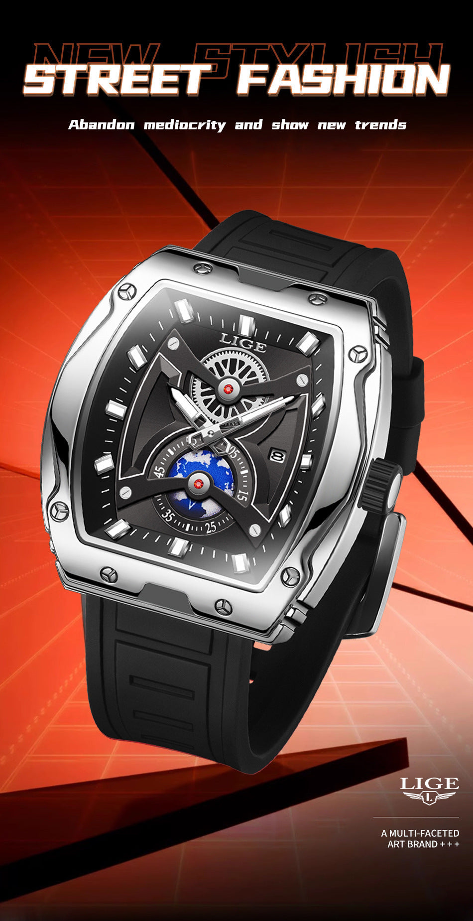 Niche Tonneau Watch Men&
