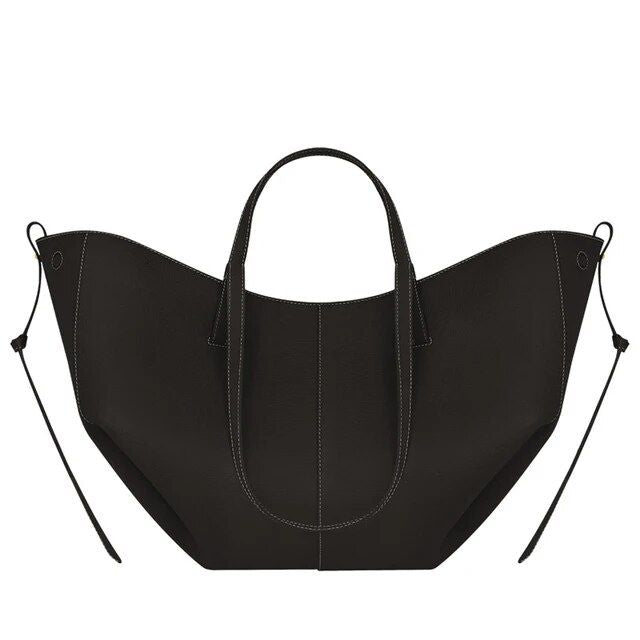 Elegant Large Leather Shoulder Bag