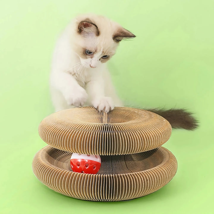 Magic Transformation Corrugated Paper Cat Scratching Ball