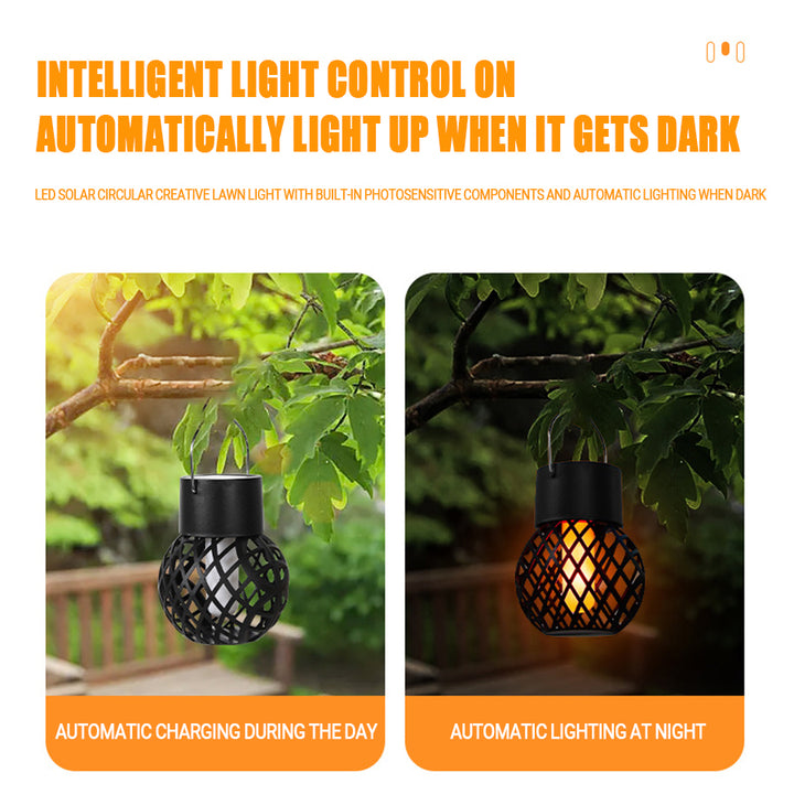 Solar LED Flame Lantern