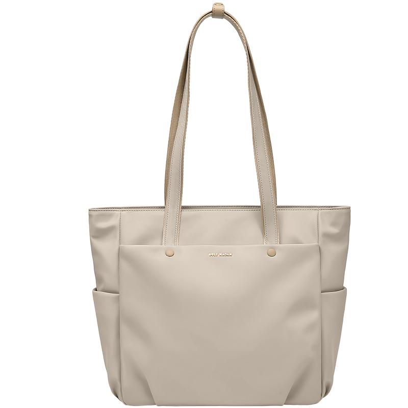 Trendy Women's Tote Shoulder Bag with Zips