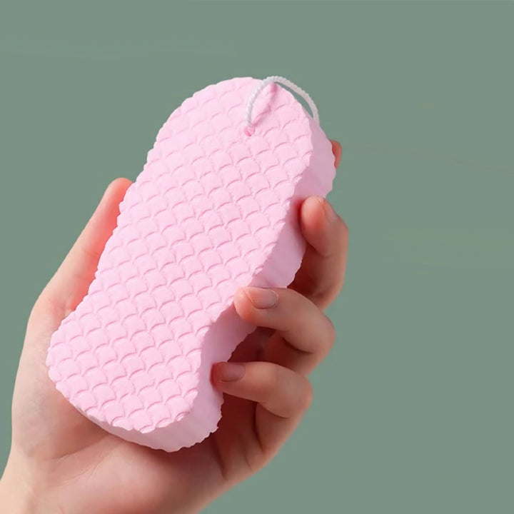 3D Fish Scale Body Cleaning Bath Sponge