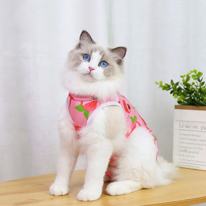 Breathable Elastic Cat Weaning Vest