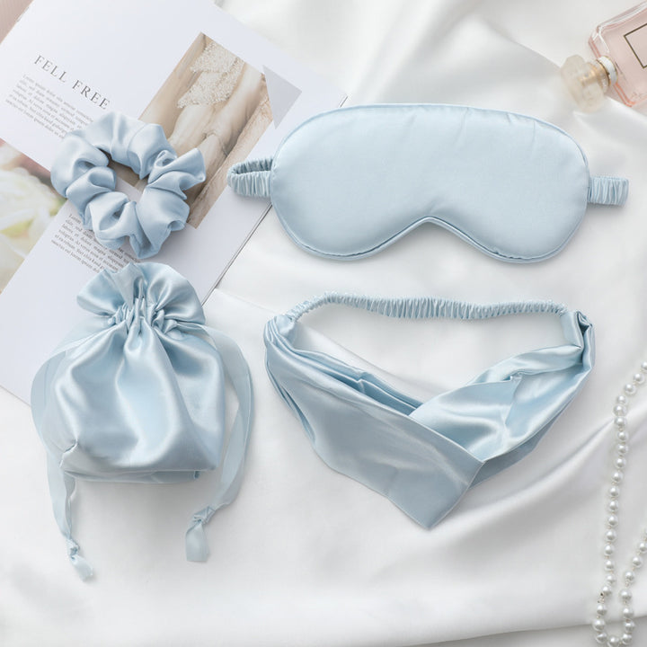 Silk Eye Mask and Hair Rope Set