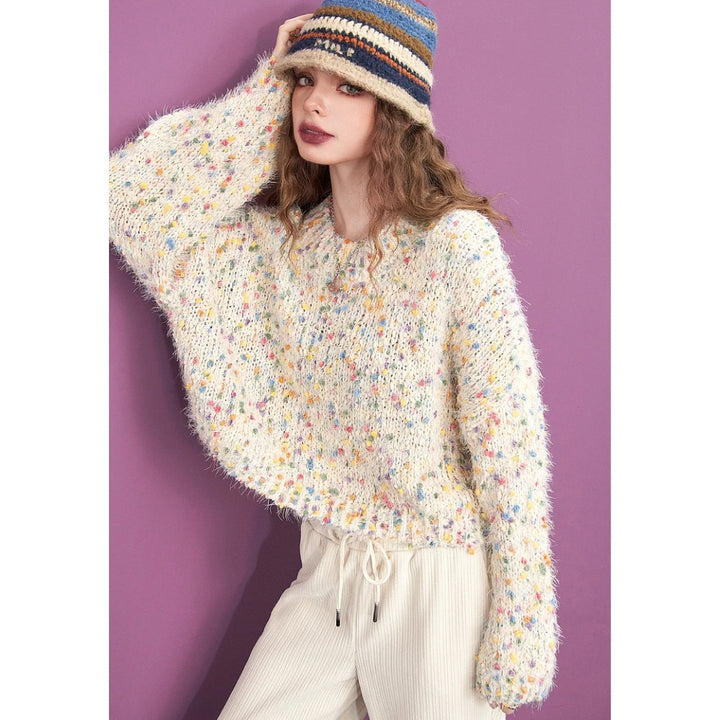 Colorful Dots Loose Knitwear for Women