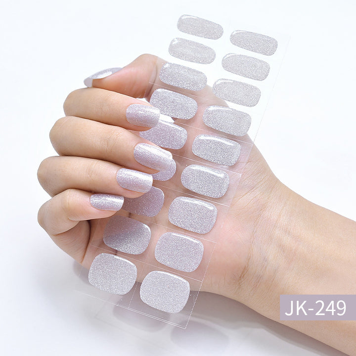 Ice Transparent Cat Eye Aurora Wear Nail Tip Nail Stickers