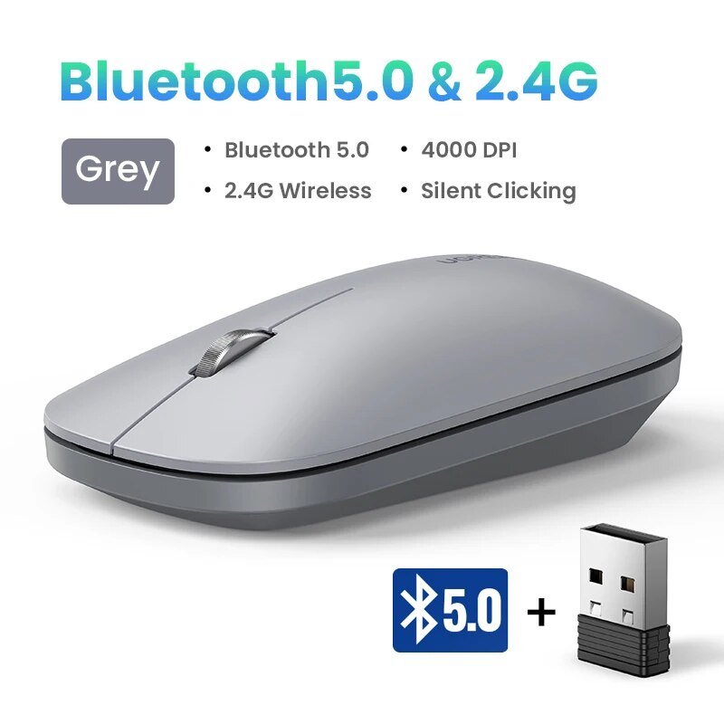 Silent Bluetooth & 2.4GHz Wireless Mouse