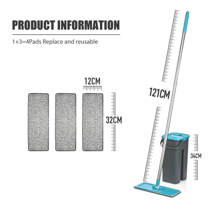 Flat Squeeze Mop with Spin Bucket