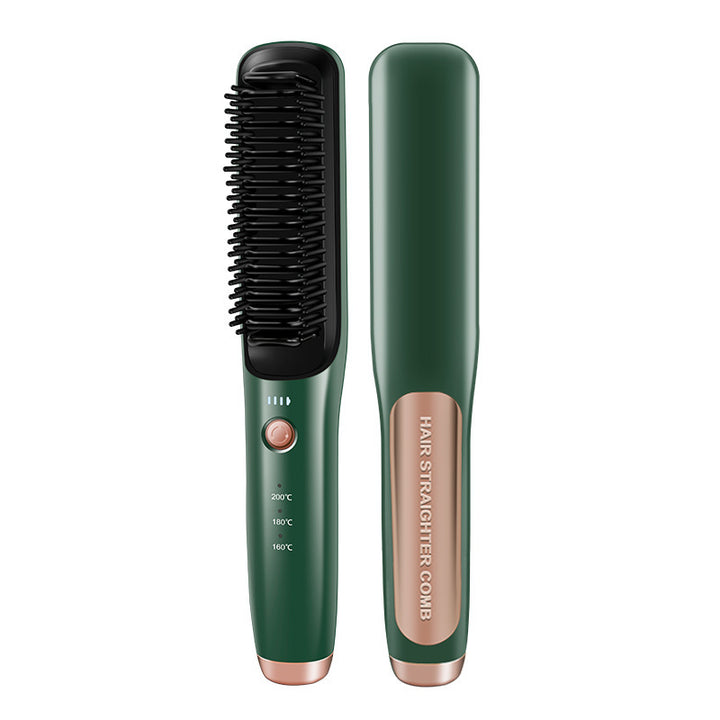 Wireless Straight Comb Hair Curler And Straightener Dual-use Hair Straightener