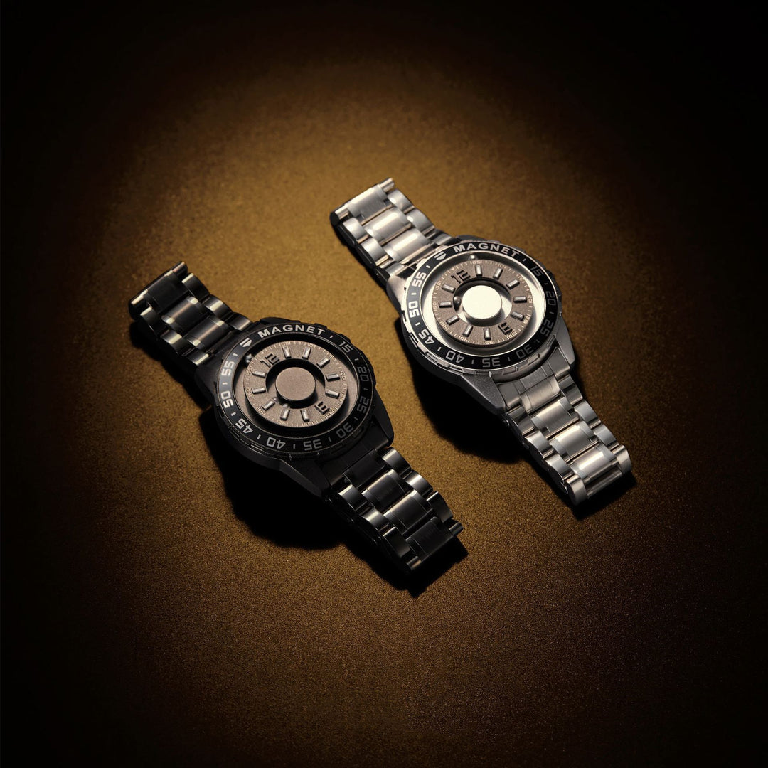 Innovative Magnetic Metal Watch Men&