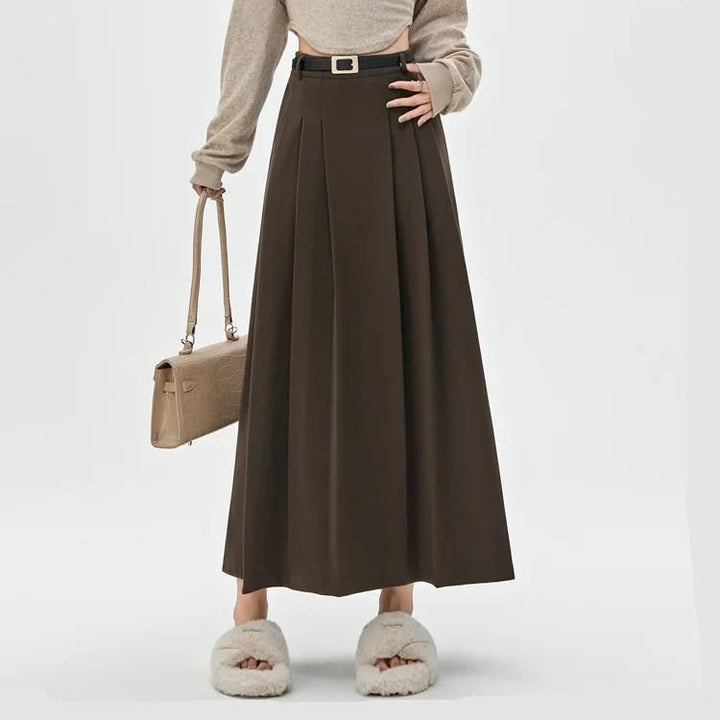 Chic Vintage High Waist Casual Skirt for Women