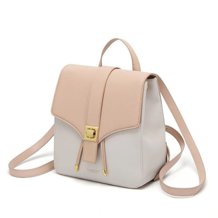 Chic Cowhide Leather Backpack