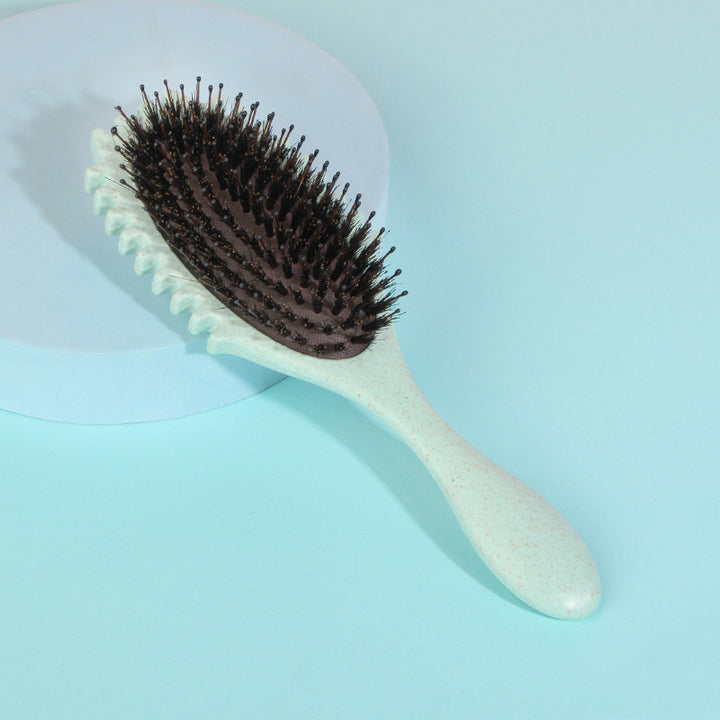 Boar Bristle Curl Defining Detangling Hair Brush