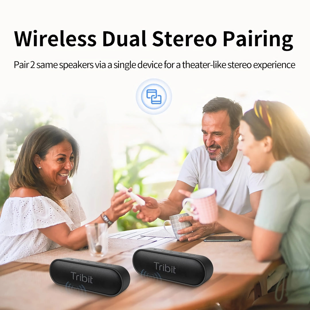 Portable Bluetooth Speaker with IPX7 Waterproofing and 24-Hour Playtime