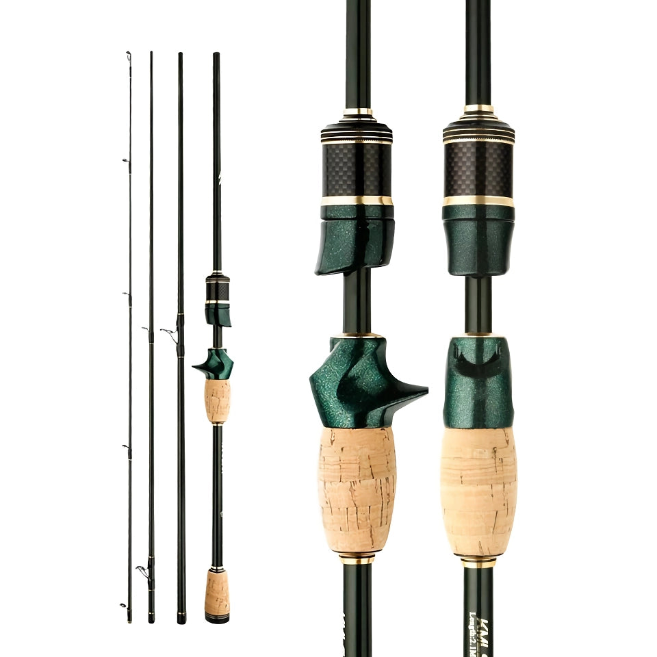 Portable Carbon Fishing Rod 1.8m/2.1m/2.4m | 4-5 Section Travel Spinning Rod