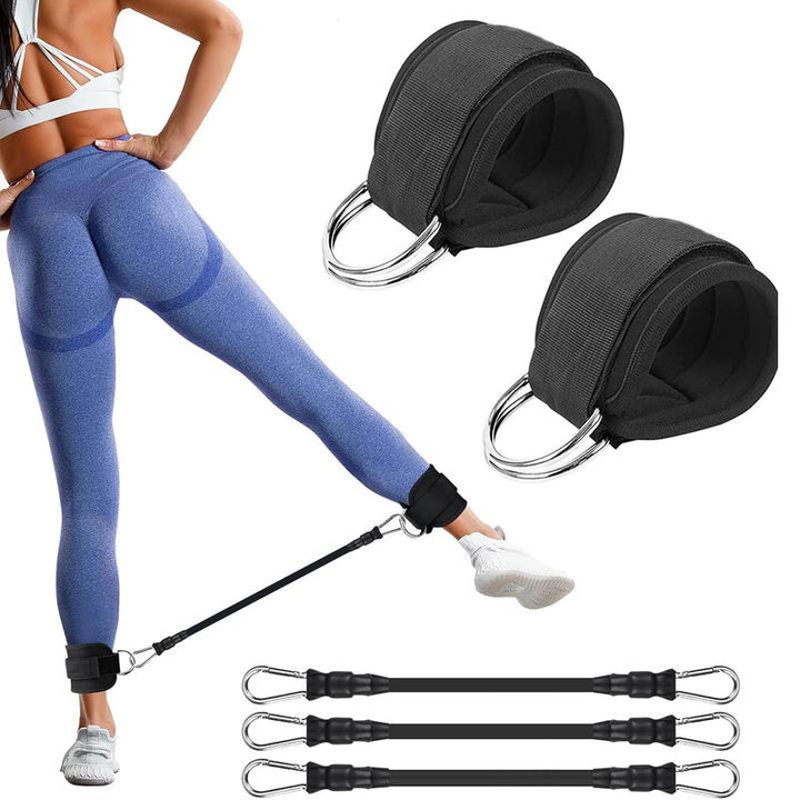 Ankle Resistance Bands with Adjustable Cuffs – Leg & Butt Workout Equipment