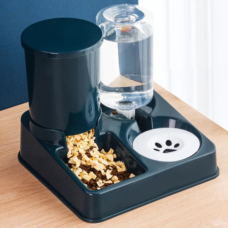 Automatic Pet Feeder and Water Dispenser Set