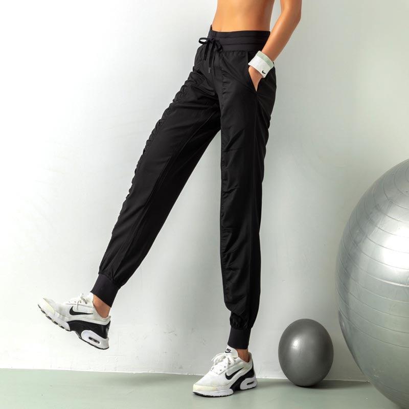 Fashion Casual Sports Pants For Women Loose Legs Drawstring High Waist Trousers With Pockets Running Sports Gym Fitness Yoga Pants - Trendha