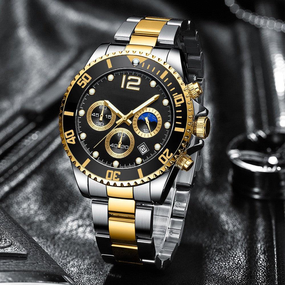 Fashion Casual Steel Band Six Needle Steel Band Watch - Trendha