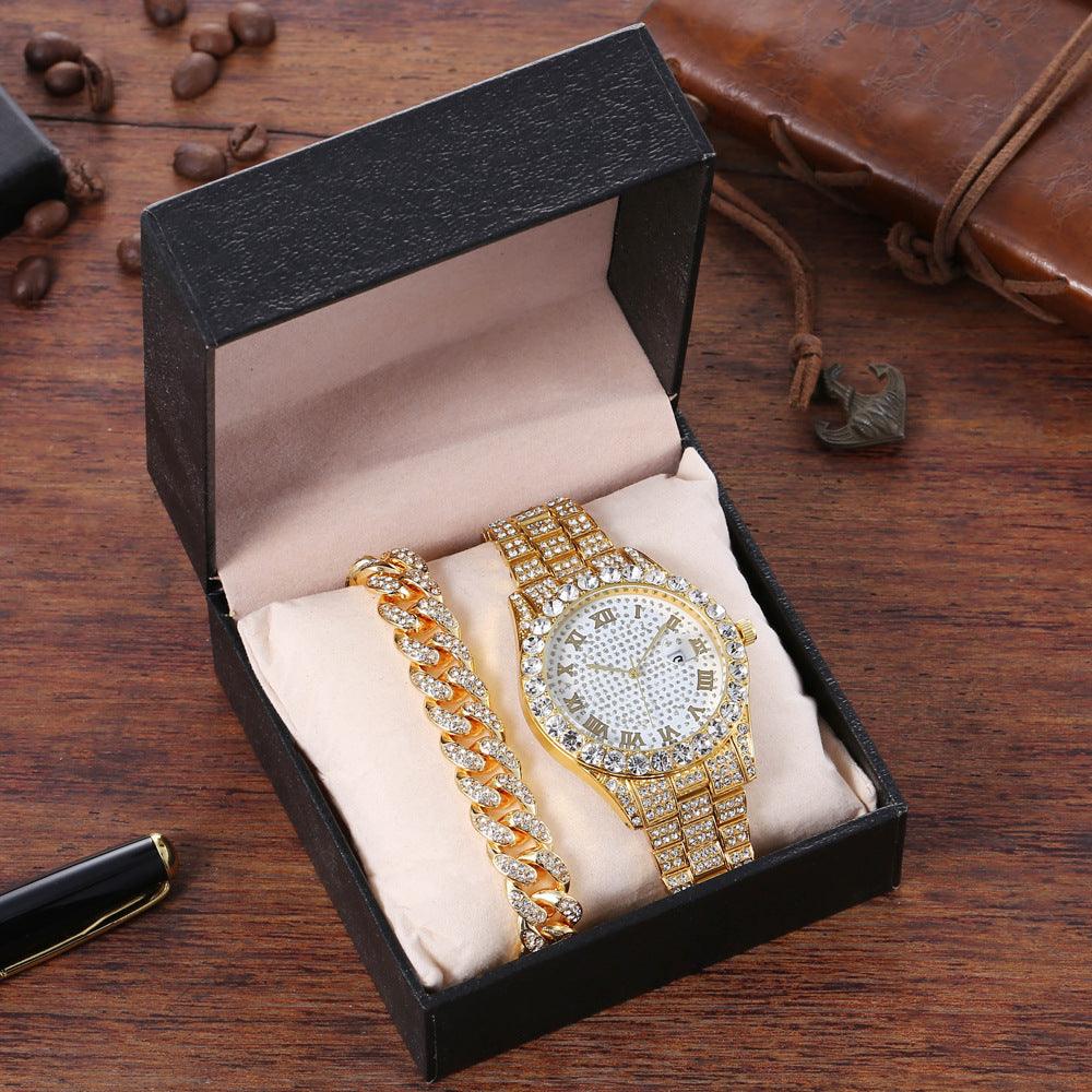 Fashion Hip Hop Chain Diamond Watch - Trendha