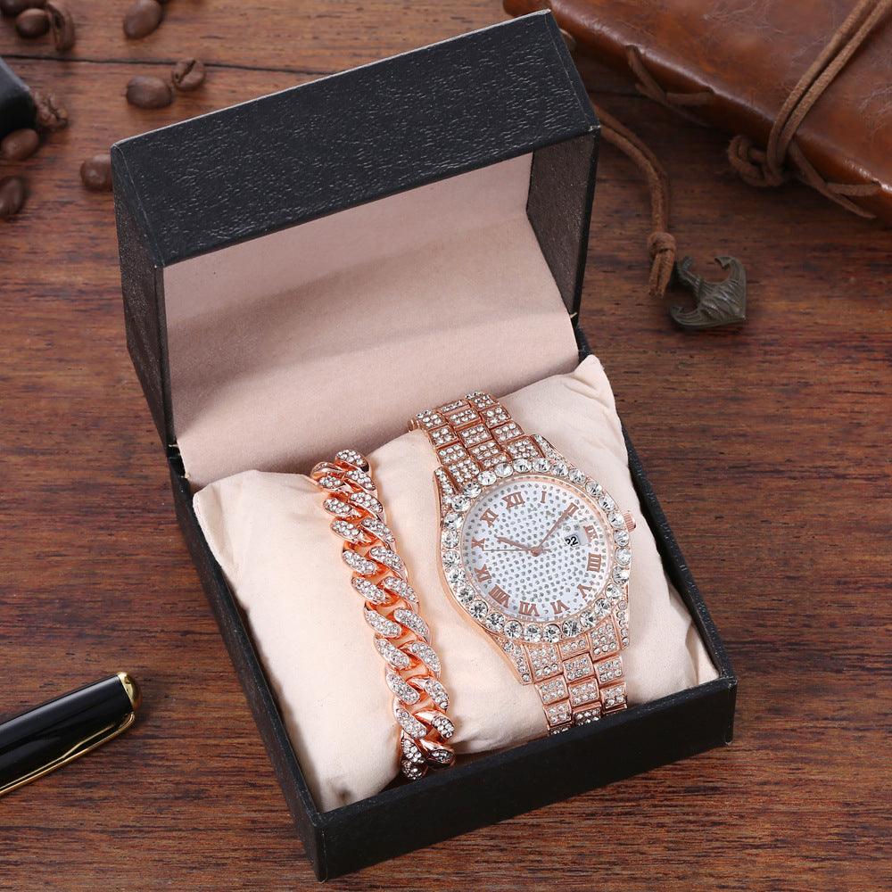 Fashion Hip Hop Chain Diamond Watch - Trendha