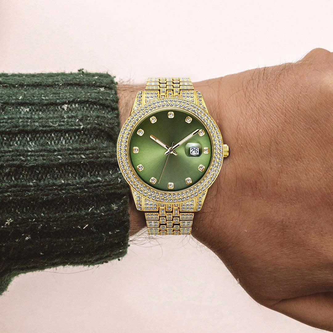 Fashion Hip Hop Diamond Watch Full Diamond Luminous - Trendha