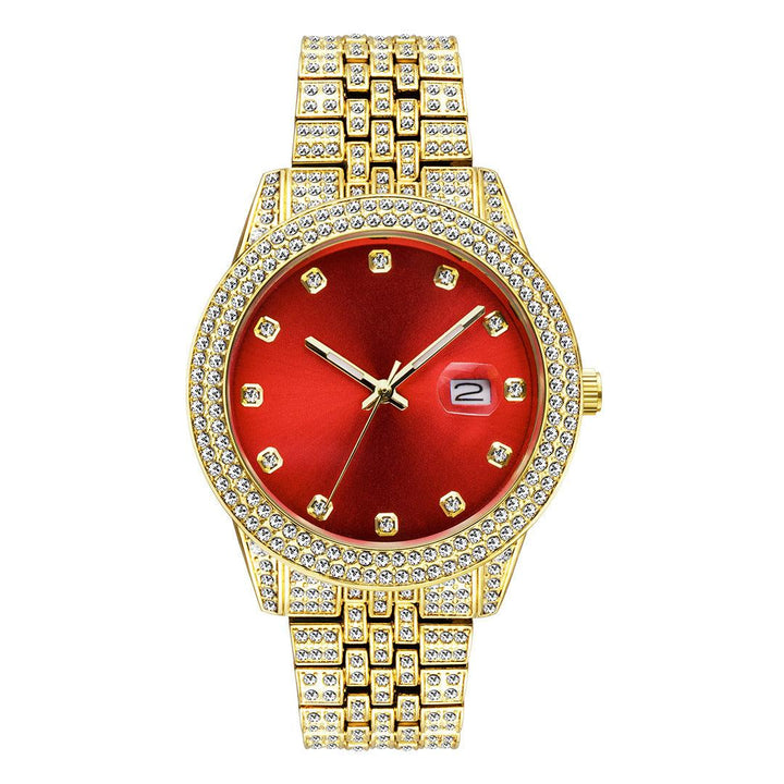 Fashion Hip Hop Diamond Watch Full Diamond Luminous - Trendha